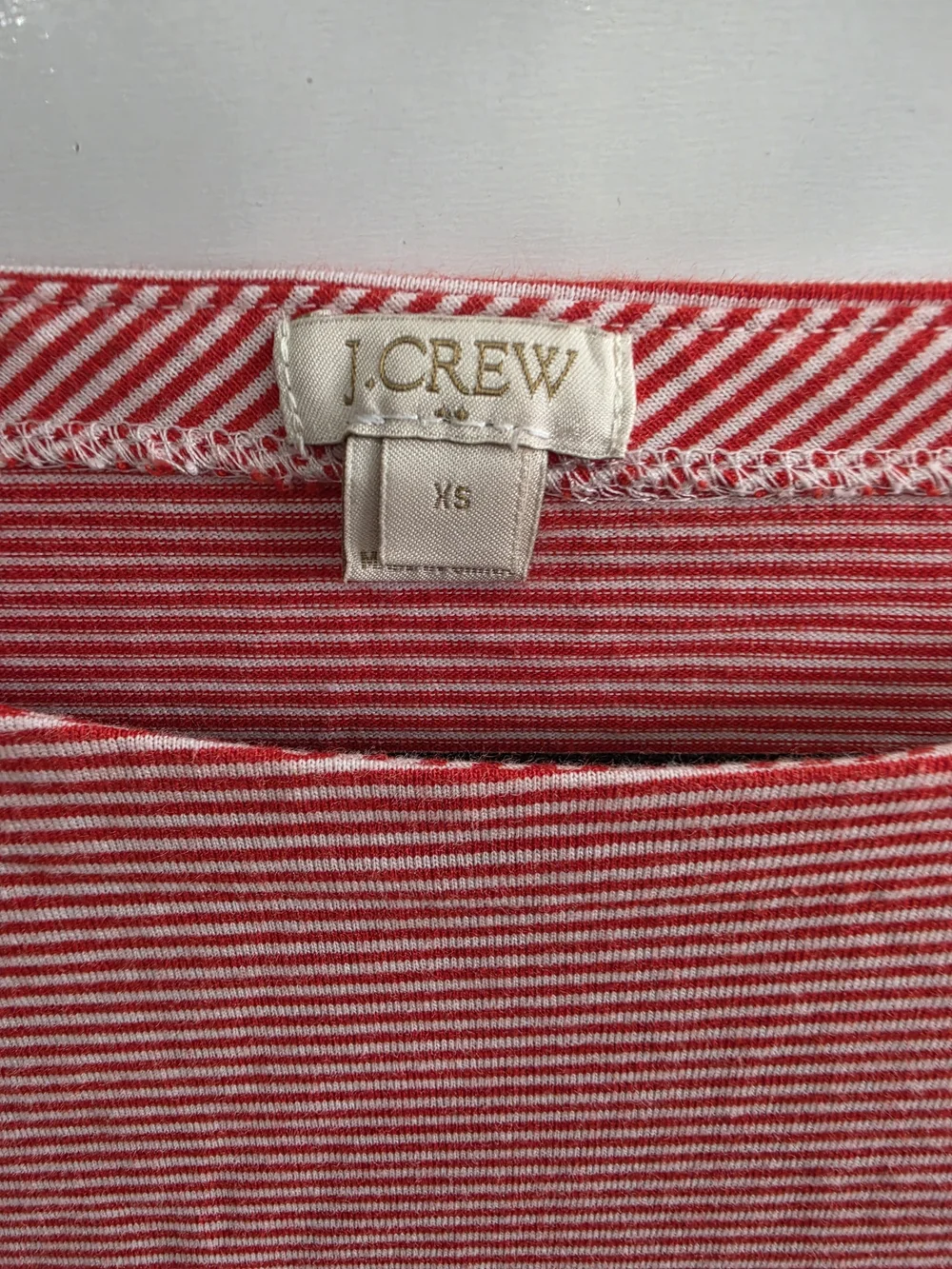 J. Crew Women’s Pink Stripe Bell-Sleeve Top Size XS